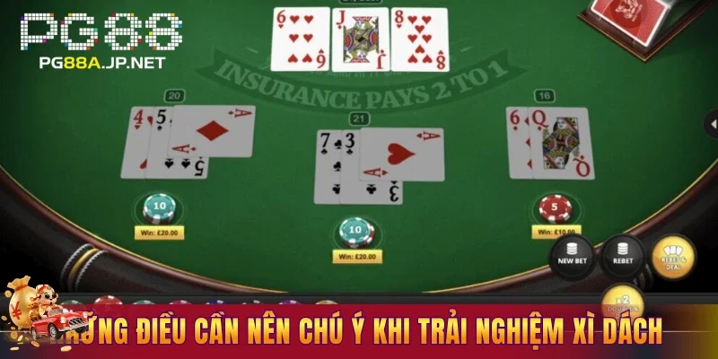 Những điều cần nên chú ý khi trải nghiệm xì dách