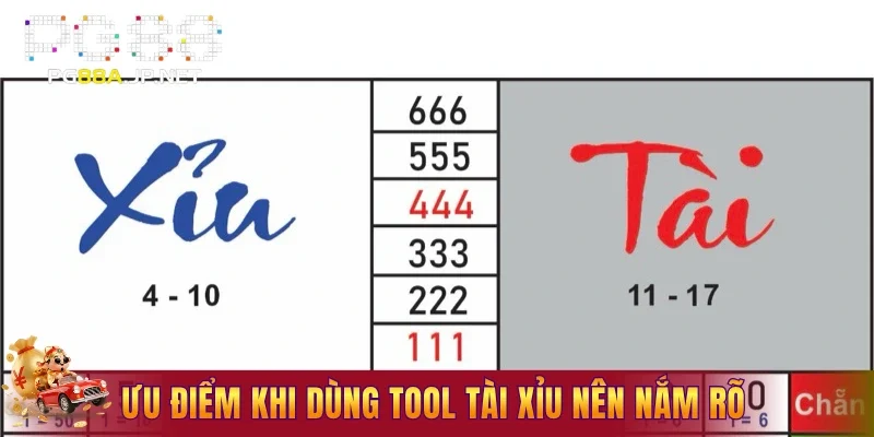 Ưu điểm khi dùng tool tài xỉu nên nắm rõ